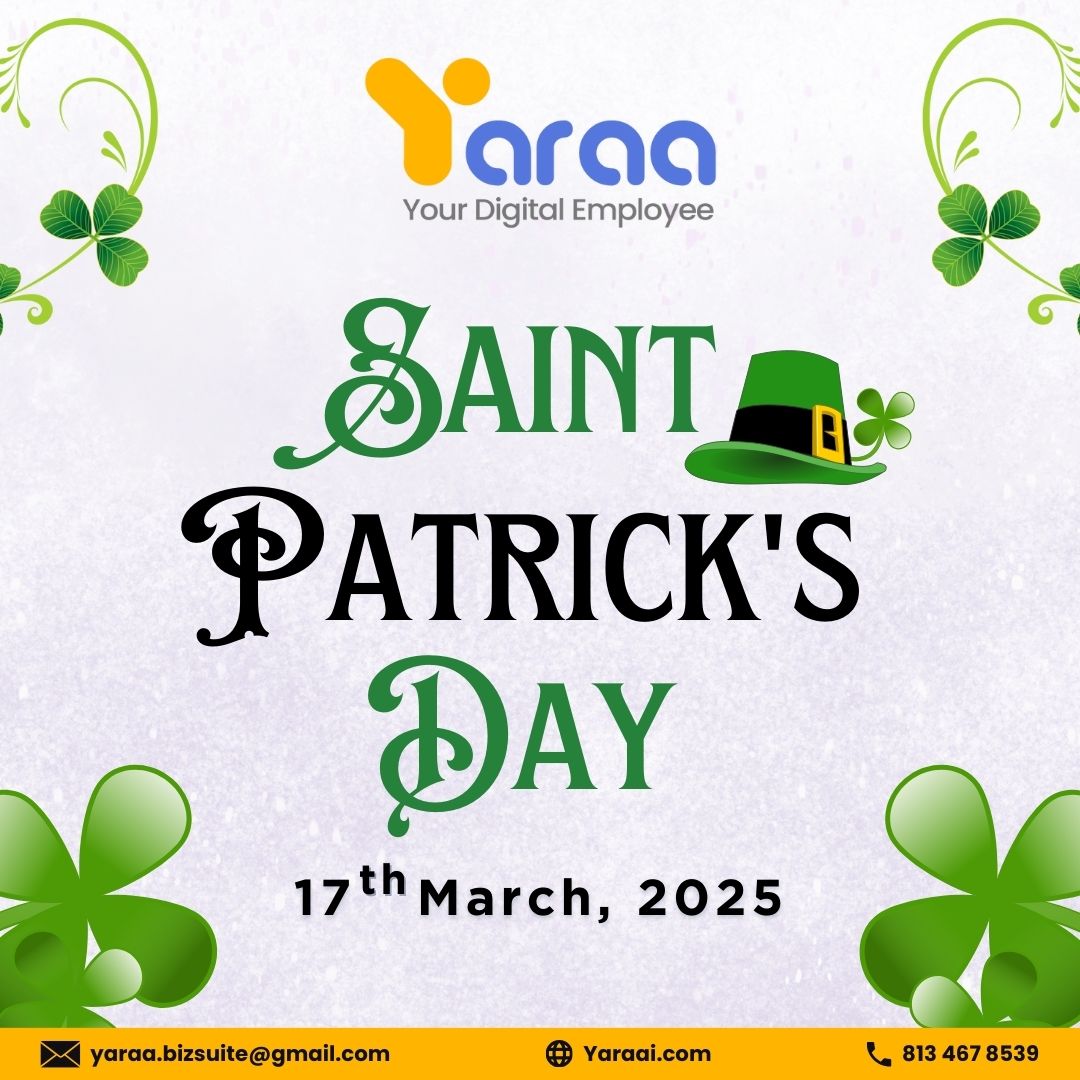 YaraaBizsuite's tweet image. ☘️ Smarter Project Management with Yaraa AI! 🍀
#StPatricksDay #Yaraai #AIProjectManagement #AIAgent #SmartProductivity #TechInnovation #FutureOfWork #ArtificialIntelligence #TaskAutomation #BusinessGrowth #AIforBusiness #WorkflowAutomation #DigitalTransformation #ProjectSuccess