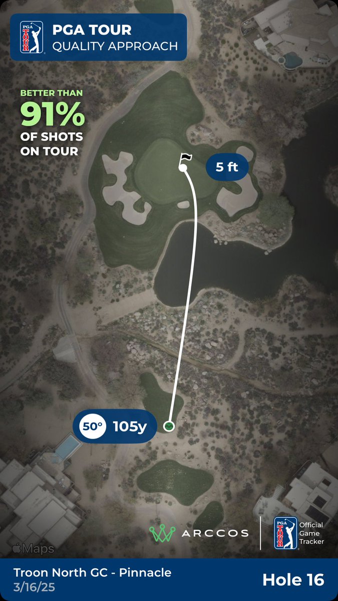 WiReD619's tweet photo. Shot of the weekend 🏜️⛳️  #Arccos https://t.co/uFk4IPkphh