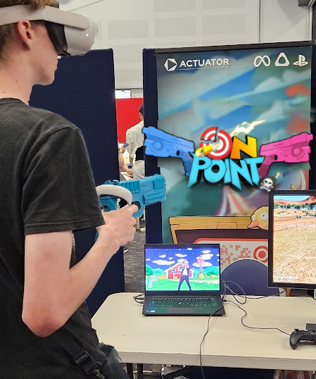 Big thanks to everyone who went trigger-happy with us at #SeasonOfTheDev! 🔫💥 Loved seeing your sharp shooting on our latest On Point build. 

Missed it? Stay tuned… for more news about 1.0 coming soon! 👀🎯 #OnPointVR <a href="/Screen_QLD/">Screen Queensland</a> <a href="/screenskillsqld/">Essential Screen Skills - QLD</a> <a href="/JobsQLD/">Jobs Queensland</a>