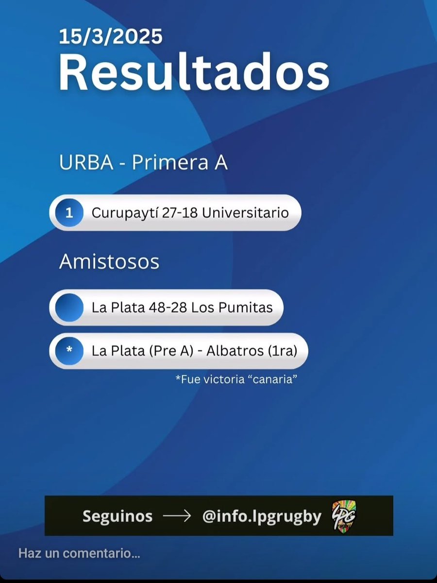 Primera fecha oficial para <a href="/universitariolp/">Rugby CULP</a> #PrimeraA <a href="/URBA_ok/">URBA</a>