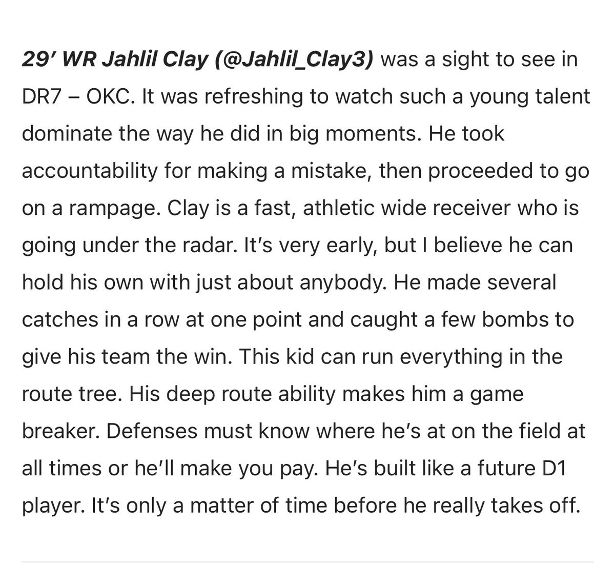 Jahlil (@jahlil_clay3) on Twitter photo Thank you for the write ups.!!
<a href="/StatZ_G/">Nick StatZ Gradney</a> <a href="/THEPLATFORMDR/">THE PLATFORM</a> <a href="/PrepRedzoneIA/">Prep Redzone Iowa</a> <a href="/JHawk_Football/">JEFFERSON FOOTBALL</a> Thank you for the write ups.!!
<a href="/StatZ_G/">Nick StatZ Gradney</a> <a href="/THEPLATFORMDR/">THE PLATFORM</a> <a href="/PrepRedzoneIA/">Prep Redzone Iowa</a> <a href="/JHawk_Football/">JEFFERSON FOOTBALL</a>