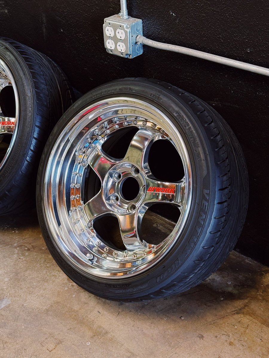 Freshly polished wheels 😮‍💨