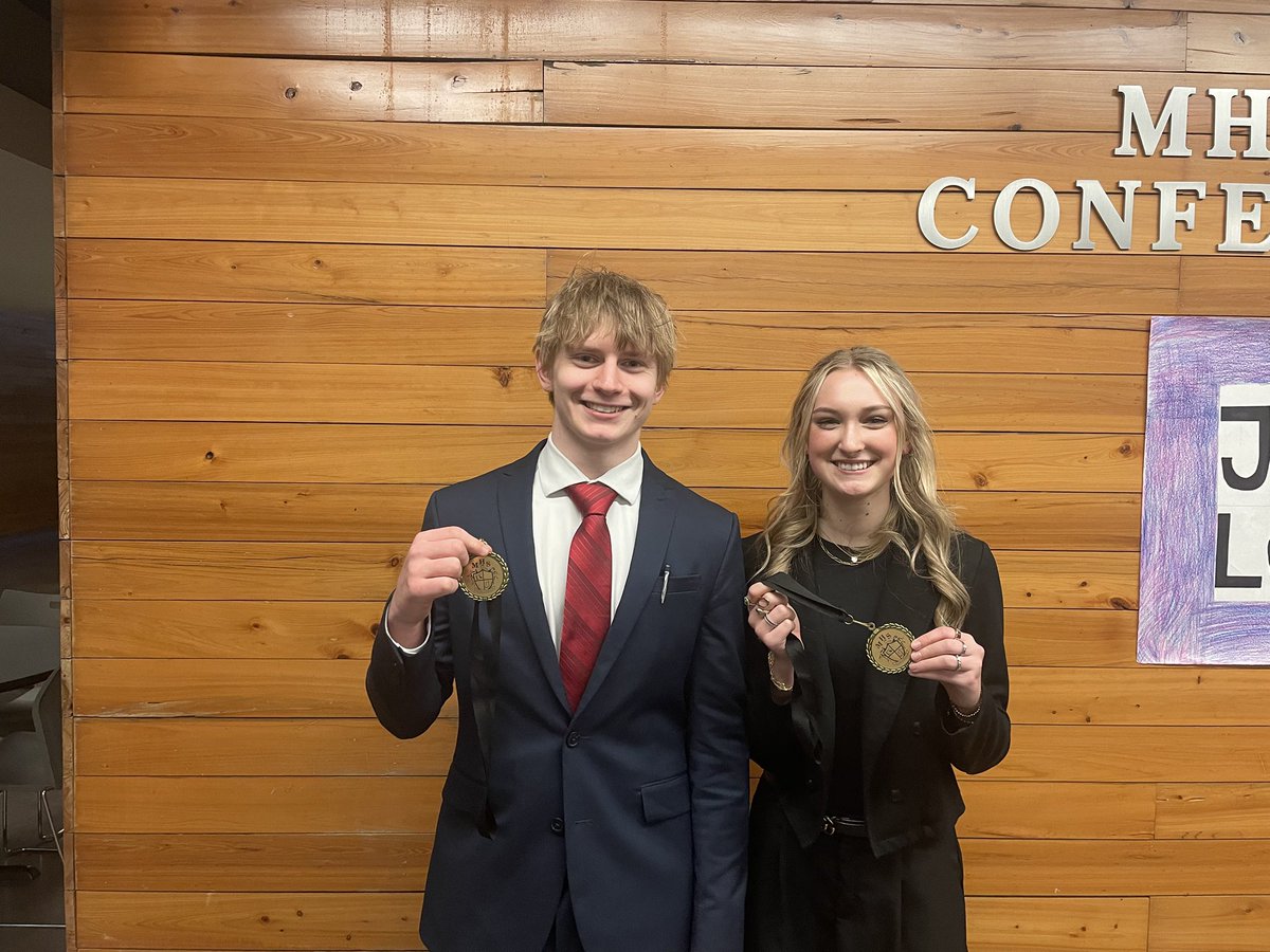 In a weekend filled with forensics &amp; basketball, 2 students also competed in Lincoln-Douglas debate at Manhattan. Kendall won 1st &amp;  Natalie placed 3rd. It’s fun to see these speakers excelling in a new event! Rock Creek High School PTORock Creek Junior/Senior High School