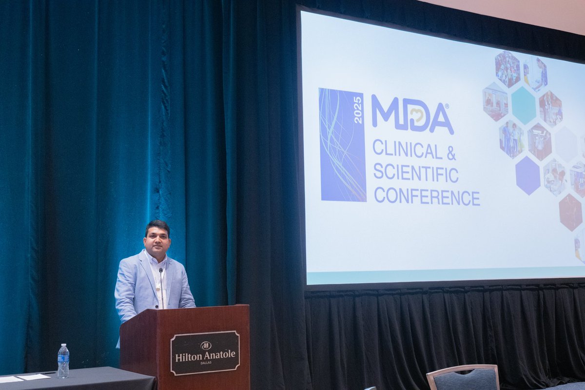 subodhmishrak's tweet photo. Excited to kick off the Muscular Dystrophy Association’s 75th Anniversary Conference with an engaging Trainee Networking Session! Honored to share insights on my MDA Development Grant project and connect with brilliant minds dedicated to neuromuscular research. https://t.co/DFGmPeWYn6