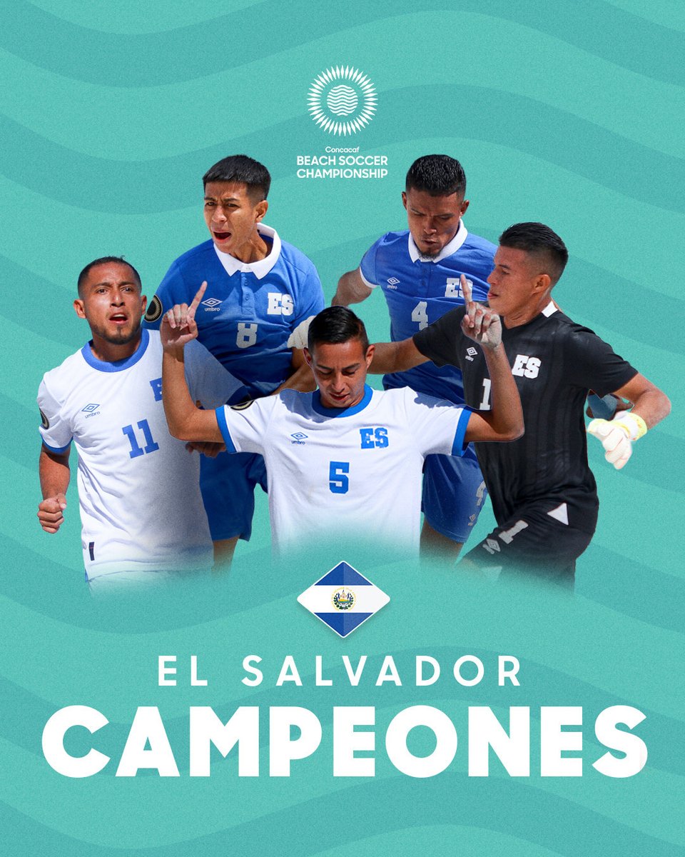 ¡EL SALVADOR CAMPEÓN! 🇸🇻🏆 

¡La Selecta se lleva la gloria del Campeonato de Beach Soccer 2025! 🥇