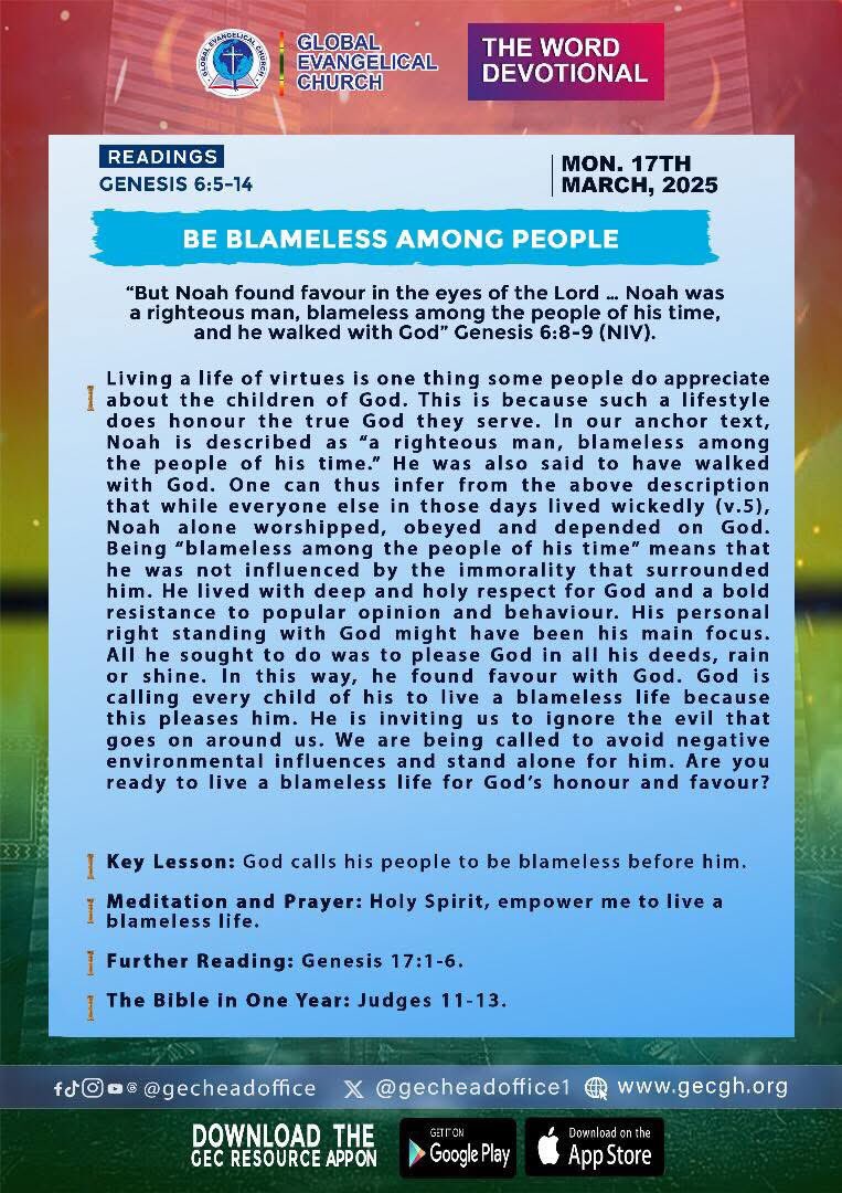 gecheadoffice1's tweet photo. #Theworddevotional: 17th March 2025

#GEMM #gecheadoffice #GEC #happynewMonth https://t.co/6cLUYhRcL1