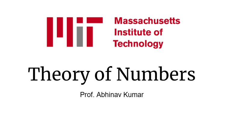 Riazi_Cafe_en's tweet photo. MIT's "Theory of Numbers"

Lecture notes &amp; more: https://t.co/I3Pr9AIrmO https://t.co/h7iNUwr4B9