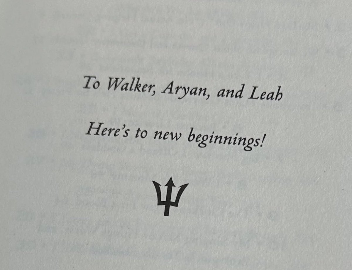 forpercyy's tweet photo. Rick Riordan book dedications you’ll always be famous 😢❤️ https://t.co/DyCOHHO2po