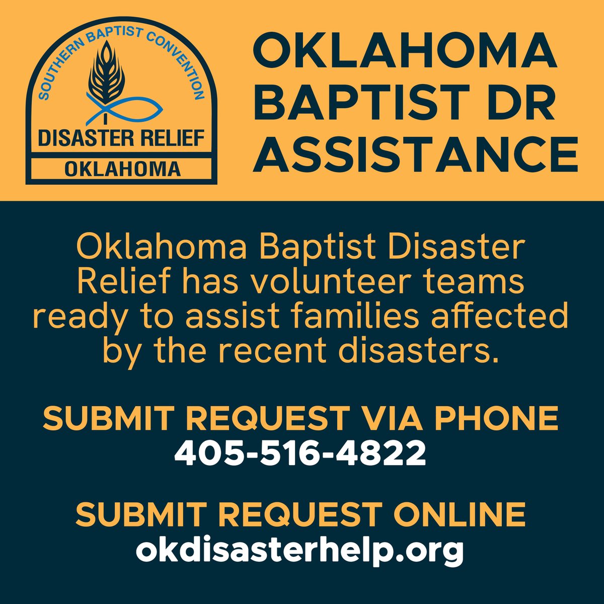 Oklahoma Baptist Disaster Relief tweet media