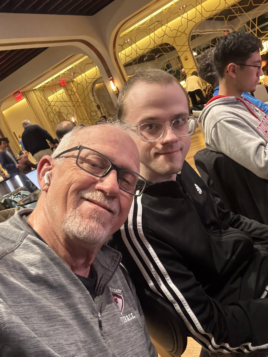 WVstevec's tweet image. My son and I hanging in the Turkish Airlines Lounge hoping we get out tonight on our way to France. We are going on a self guided pseudo Band of Brothers tour with stops in Normandy, Bastogne Köln and Berlin.