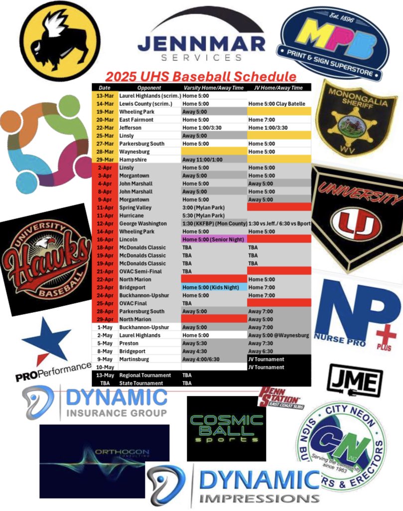 2025 Schedule Update: