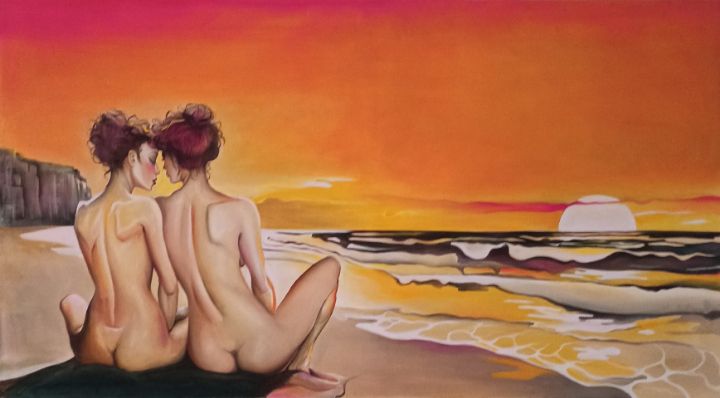 CalmaVigor's tweet photo. Art of the Day: "Sunset". Buy at: https://t.co/GYqAxC53uj https://t.co/EGgxELr83W