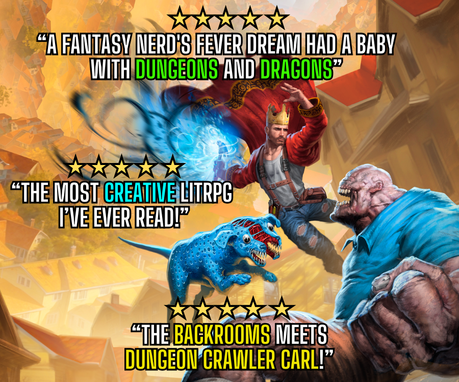 [SYSTEM ALERT] DISCOUNT DAN - OUT ON AMAZON AND AUDIBLE

Get it Here! geni.us/DiscountDan

Come tag along with Dan and best boy Croc as they take on the Eldritch horrors of the Backrooms and try to stay one step ahead of the Flayed Monarch! Perfect for fans of Dungeon Crawler