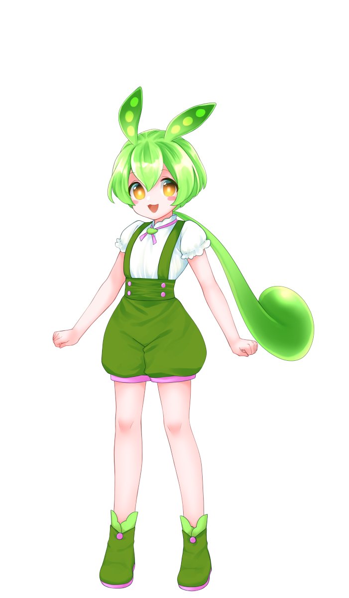 ずんだもん「緑色の服を着るのが良い日らしいので、ずんだもんを愛でましょう(v'∀`)ハ('∀」|東北ずん子🫛ずんだもん🫛公式のイラスト