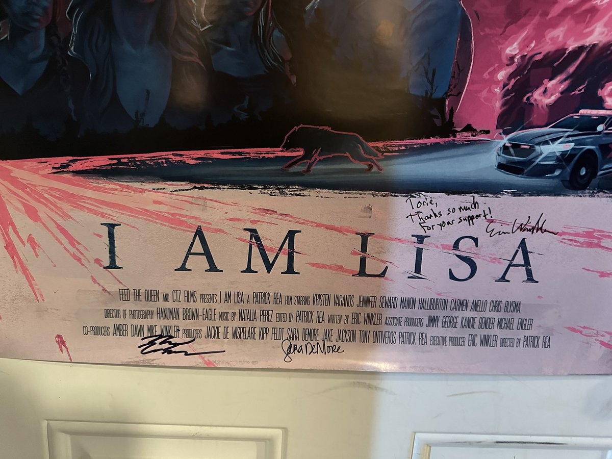 Still very stoked on the arrival of this poster a few days ago. If you’re not familiar with this indie film. It’s streaming on Tubi, peacock, plex and a bunch of others. Thank you again to Patrick Rea and <a href="/FeedTheQueenLLC/">Feed the Queen LLC/I Am Lisa/Super Happy Fun Clown</a> I can’t wait to get this framed. <a href="/kvaganos/">Kristen Vaganos</a> <a href="/Newsystuf/">Manon Halliburton</a>