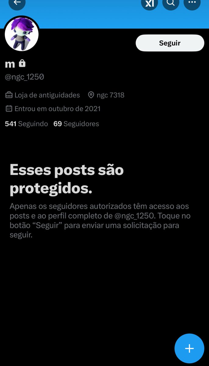 Mudou o user pra @ngc_1250 por quê?
