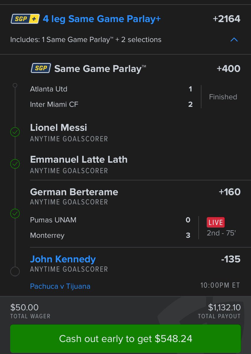 Fredofrr's tweet image. $150 GIVEAWAY 💸

Sent this parlay to my free discord. If we cash you cash too, $150 to a random follower if John Kennedy scores tonight 👊🏼

Must LIKE/RT to have a chance to win. Vamosss 🍀