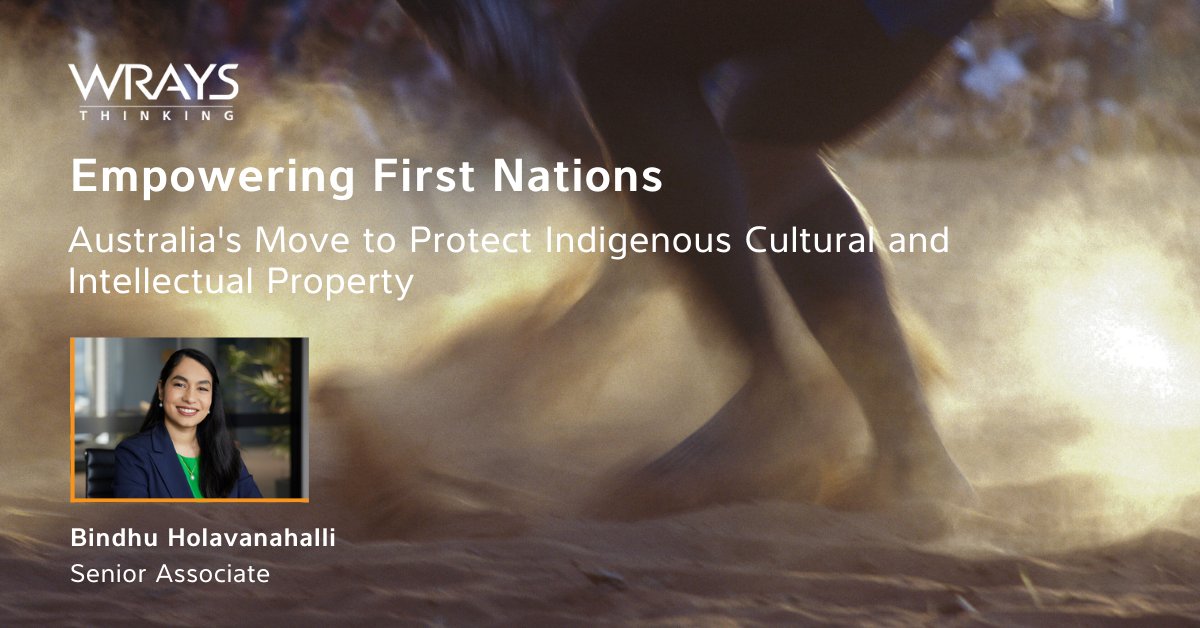 Australia’s IP laws don’t do enough to protect Indigenous cultural and intellectual property. A new First Nations-led working group aims to change that.

In our latest article, we explore the issues &amp; solutions.
Read more: wrays.com.au/insights/indus…