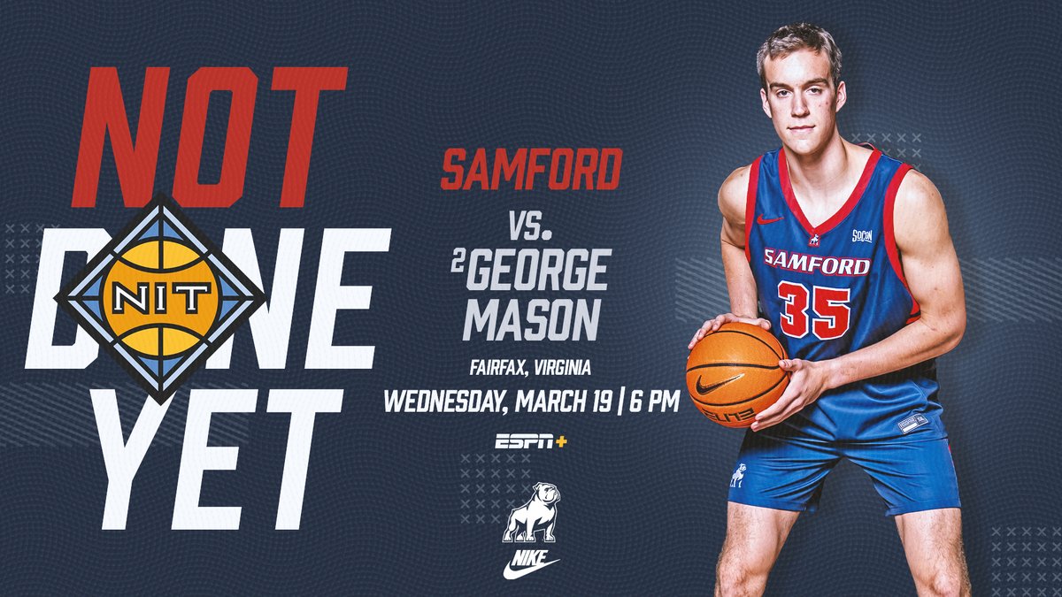 Bulldogs will take on George Mason 🗣️

📅 Wednesday, March 19th
📍Fairfax, VA
🕕 6 PM

#BuckyBall | #AllForSAMford