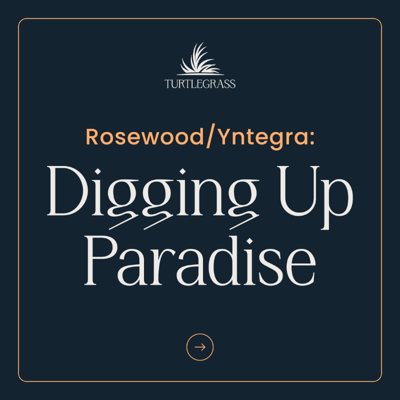 TurtlegrassCay's tweet photo. And so it begins: Developer Yntegra and Rosewood Hotels start digging in Sampson Cay’s North Bay to build unnecessary infrastructure for a high-density resort on Bahamian Crown Land. Like, share and join us in fighting to protect the lush seagrass beds and Exuma’s ecosystem: