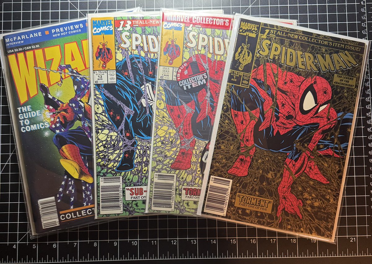 mscsquad's tweet photo. Happy birthday to the OG 🐐
@Todd_McFarlane
Some of my favorite Mcfarlane newsstand copy’s
#Mcfarlane #McfarlaneToys #toddmcfarlane #toddfather #amazingspiderman #spiderman #venom #wizard #wizardmagazine #hulk #incrediblehulk #comicbooks #comics #copperage #modernage #newsstand #newsie #veve #vevefam #vevecommunity