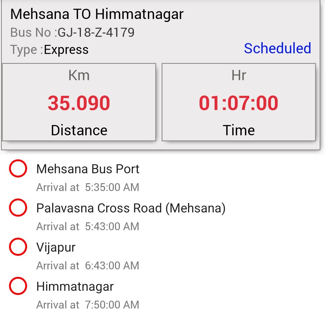 I try to pick up this bus for three times at Udalpur bus stand,  three different days, but bus not come all three different days! What is the actual reason behind this? Please take necessary action about this issue !!
<a href="/OfficialGsrtc/">GSRTC</a>