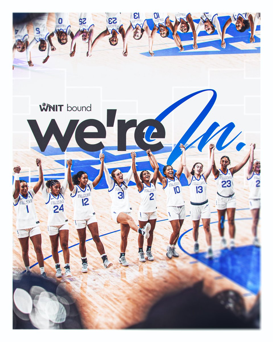 ⚡️ 𝐖𝐄’𝐑𝐄 𝐈𝐍⚡️

The Falcons are WNIT bound 💥