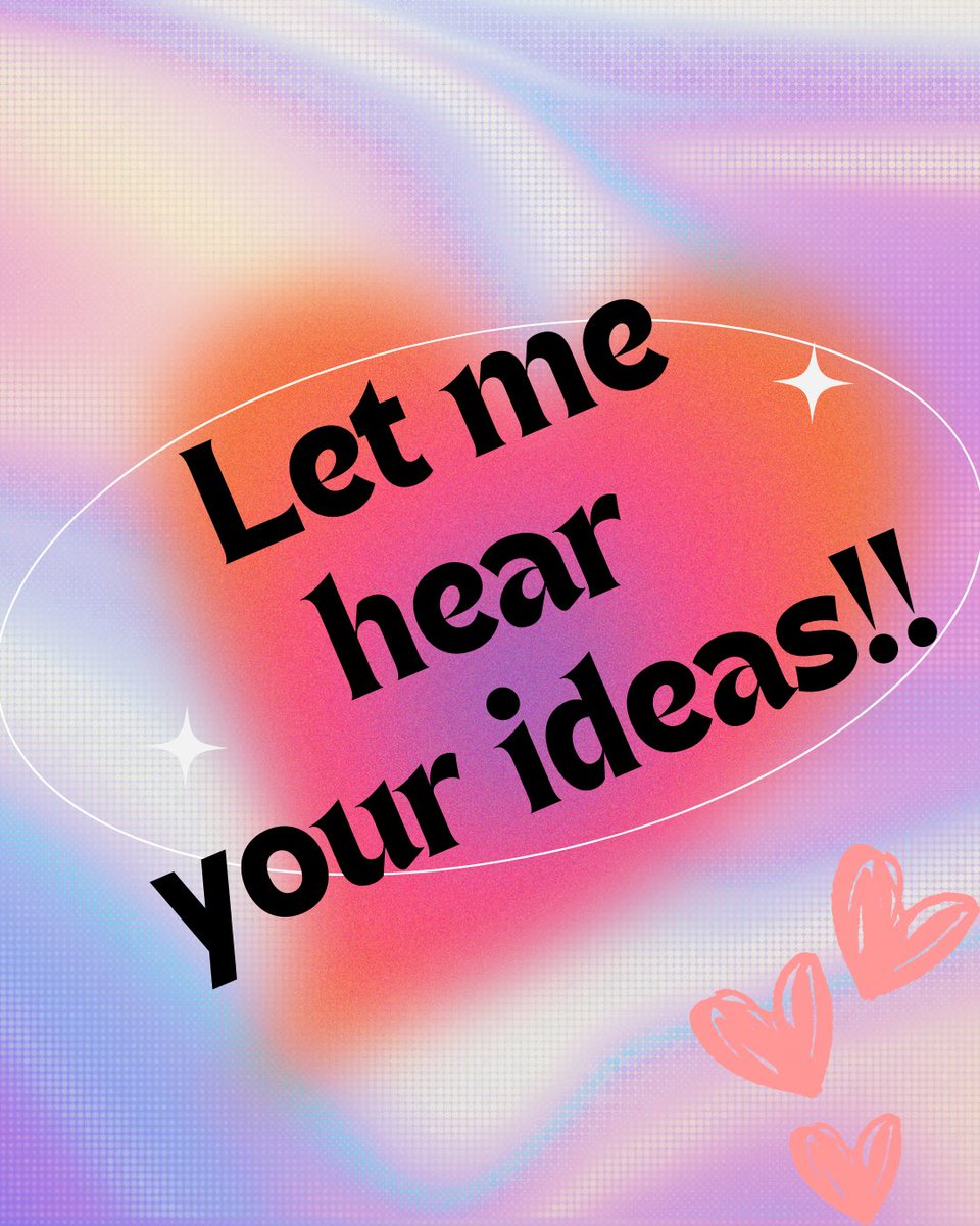 Let me hear your ideas for some content you’d like to see on the channel!