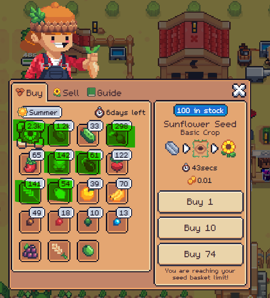 JinCazawi's tweet photo. 🌞 This week, it's summer in @0xSunflowerLand! 🌞

What’s your harvest game plan? 🤔 Here’s mine:

🔹 XP + Profits : Potatoes & Sunflowers 🌻🥔

🔹 XP : Cauliflower & Beetroot (👈solid earnings!) 

🔹 $SFL : Eggplant 🍆, Lemon 🍋, Wheat 🌾

Are you grinding XP or going full degen for profits? Let me hear your strategy! 🚜💰