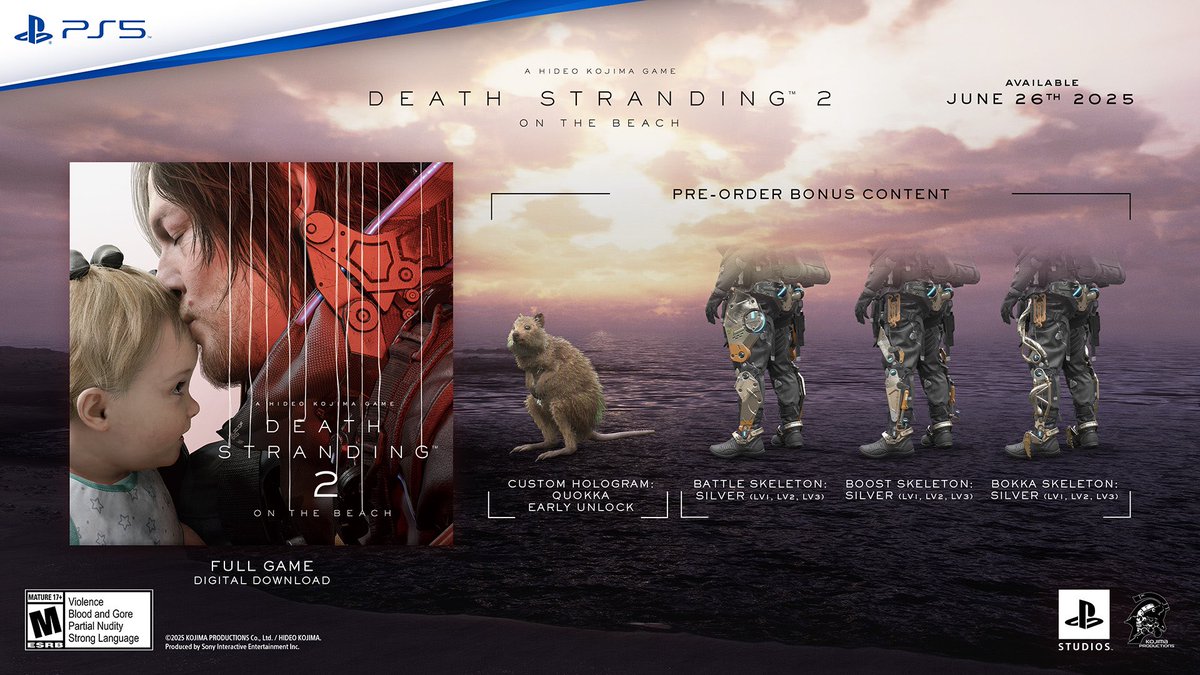 HIDEO_KOJIMA_EN's tweet photo. Pre-orders start today (10am your local time) 🙏🫶👍😍🌸 https://t.co/trGY1LJvG1