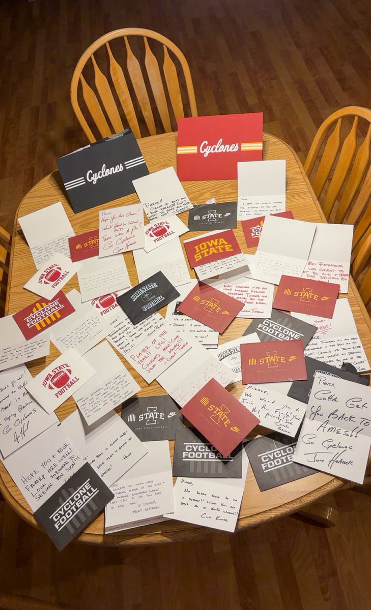 Pierce Petersohn (2026) (@piercepetersohn) on Twitter photo I don’t usually post my mail but I’ve been blown away by <a href="/CycloneFB/">Iowa State Football</a>!
<a href="/ISUMattCampbell/">Matt Campbell</a> <a href="/Coach_Kratch/">Colby Kratch</a> <a href="/Coach_Broom/">Deon Broomfield</a> <a href="/Coach_NPauley/">Noah Pauley</a> <a href="/DerekHoodjer/">Derek Hoodjer</a> <a href="/Coach_Heacock/">JON HEACOCK</a> <a href="/AllenTrieu/">Allen Trieu</a> <a href="/adamgorney/">Adam Gorney</a> <a href="/williamseals/">Bill Seals</a> I don’t usually post my mail but I’ve been blown away by <a href="/CycloneFB/">Iowa State Football</a>!
<a href="/ISUMattCampbell/">Matt Campbell</a> <a href="/Coach_Kratch/">Colby Kratch</a> <a href="/Coach_Broom/">Deon Broomfield</a> <a href="/Coach_NPauley/">Noah Pauley</a> <a href="/DerekHoodjer/">Derek Hoodjer</a> <a href="/Coach_Heacock/">JON HEACOCK</a> <a href="/AllenTrieu/">Allen Trieu</a> <a href="/adamgorney/">Adam Gorney</a> <a href="/williamseals/">Bill Seals</a>