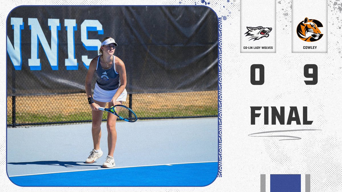 colinathletics's tweet image. WTEN | Lady Wolves drop their match against Cowley. Back in action hosting Holmes on Tuesday. #BackThe Pack
