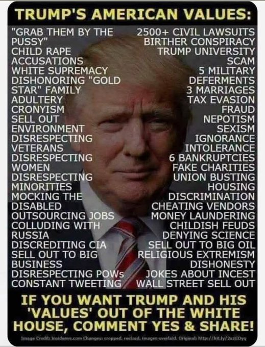 Damaan4u33's tweet image. Is Donald Trump the most UN-American president ever?  Yes or No?