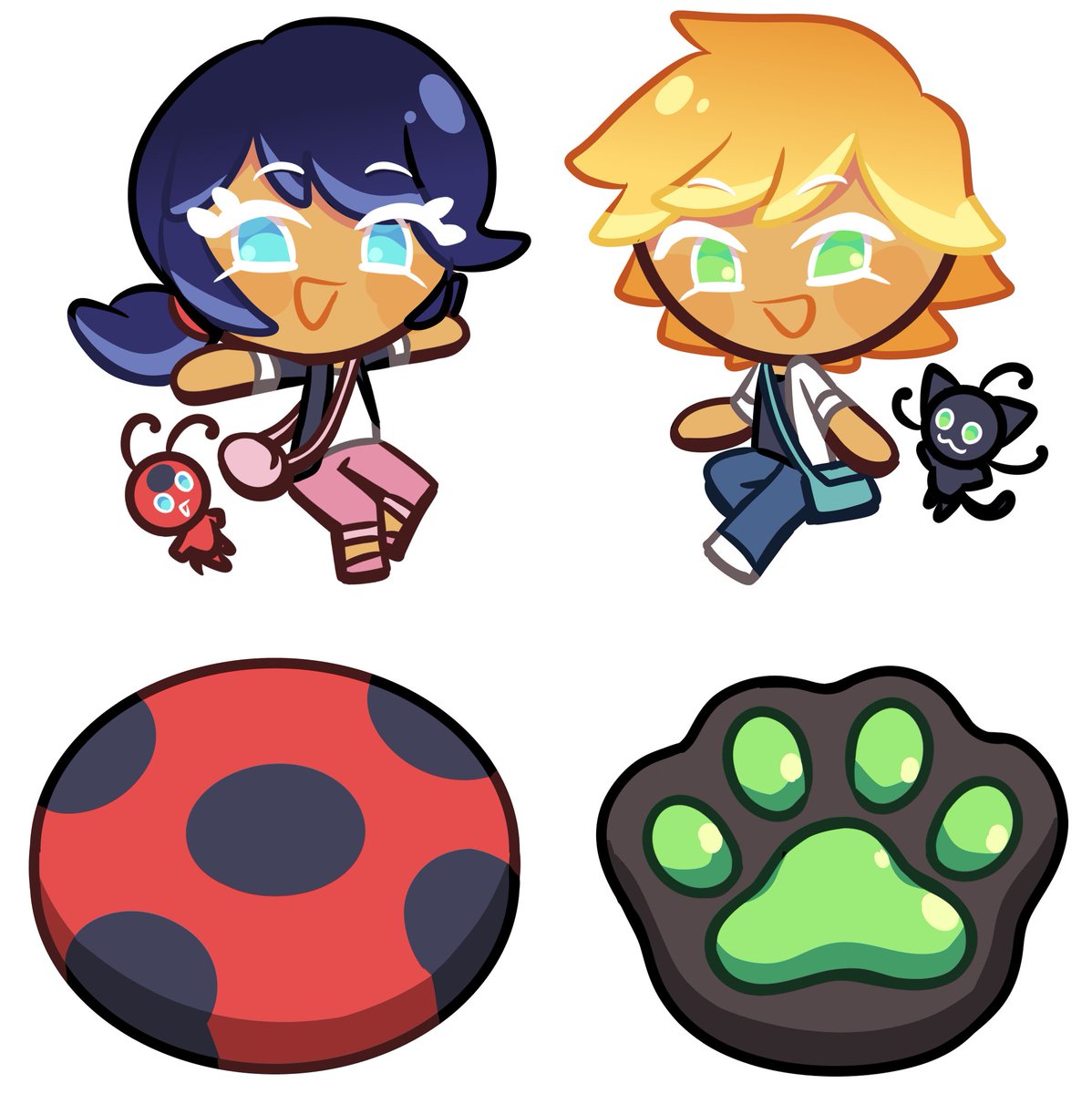 yukinyan2710's tweet image. Adrienette cookie version🥰💝💝💝
🎨: @D_H_Giang 
#MiraculousLadybug #Miraculous #tikki #plagg #Adrienette #Adrien #marinettedupaincheng #Cookie #cookierunoc