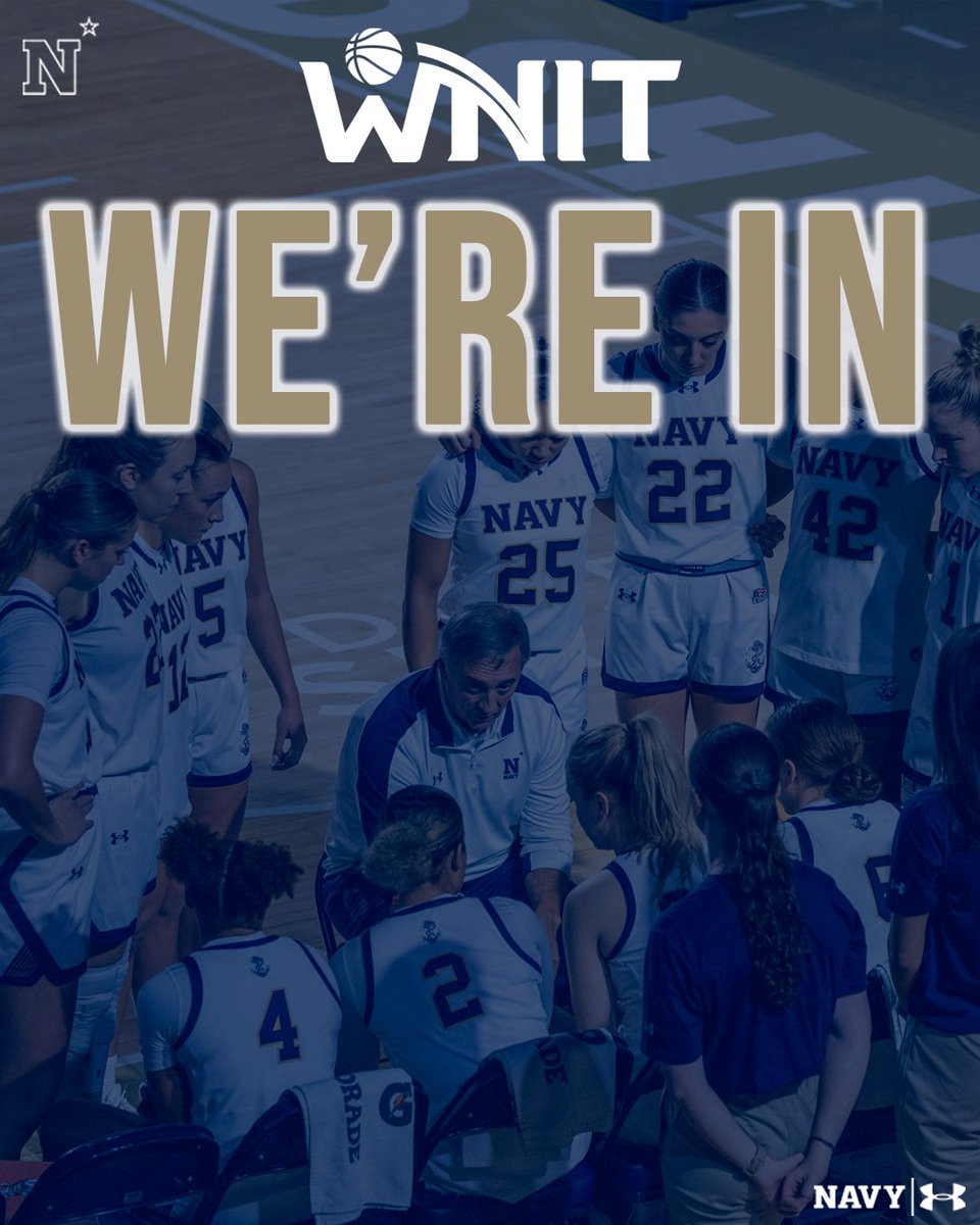 Not done yet - will play in the WNIT! Game information will be released tomorrow 🏀⚓️

#GoNavy | #Impact
