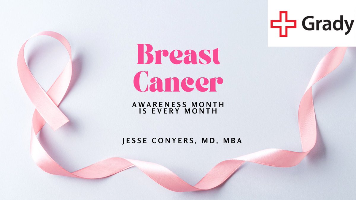 jesse_conyers's tweet image. When should I start getting a screening mammogram? 

For most women of average risk, a screening mammogram is recommended every year starting at AGE 40.

If you live in Atlanta, come see us @GradyHealth or @emoryhealthcare for your screening mammogram today!