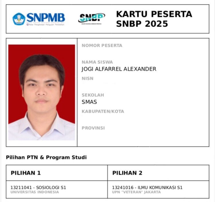 igojlerrafla's tweet photo. besok pengumuman hasil SNBP 2025, kali ini mohon doanya ya buat aku supaya bisa lolos di pilihanku, semangat juga untuk temen" semuanya, semoga kita dapet yang terbaik besok!! SEMANGAT ANGKATAN 25💙💙💙
#fisipui #pejuangptn #kampus #kampusimpian #ptn #ptnimpian #snbp #SNBP2025 https://t.co/t01BDwTXEL