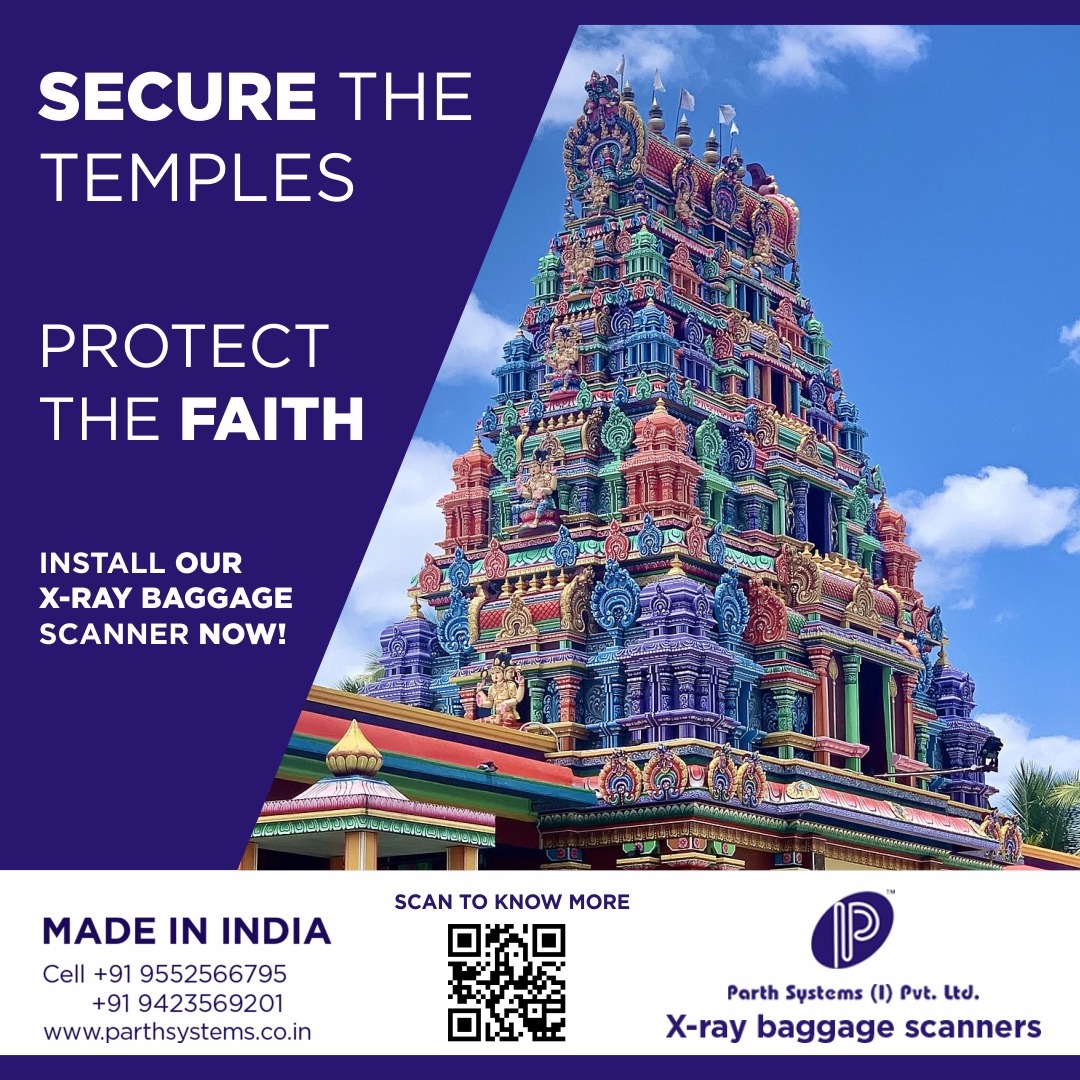 parsysipl's tweet image. &quot;Guard the Sacred, Secure the Future – Install Our X-Ray Baggage Scanner Today.&quot;

#ParthSystems #india #ParthSystemsIndia #SecureTheTemples #ProtectTheFaith #XRaySecurity #TempleSafety #FaithProtection #BaggageScanner #ReligiousSecurity #SafeWorship #FaithAndSafety