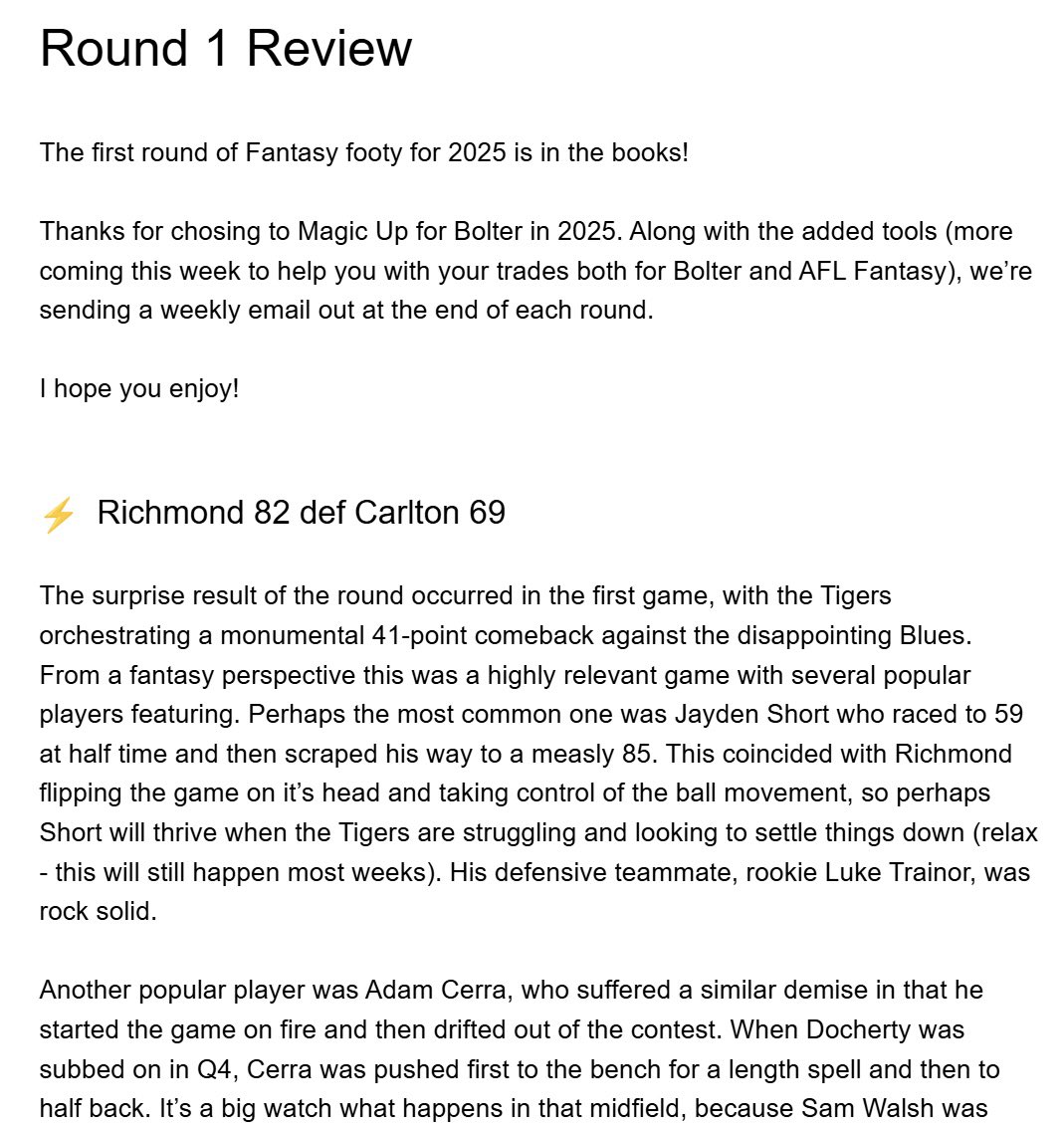 While you wait for lockout to lift (target for end of day, will be much quicker going forward), Magic Uppers can treat themselves to a 3100(!) word round review! Happy reading 📰
