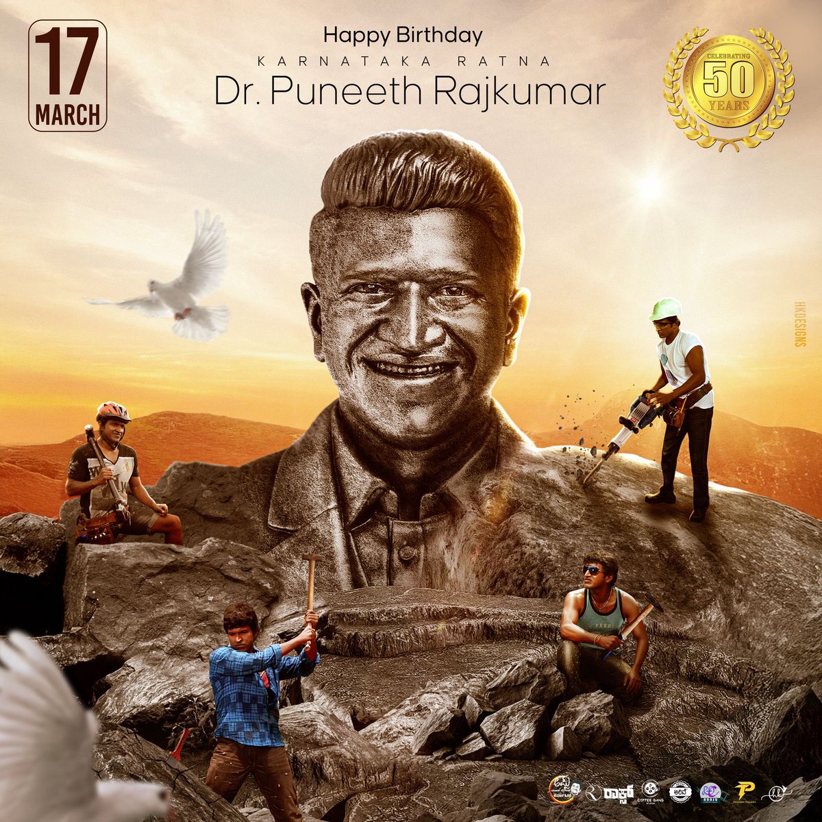 Happy 50th birthday Appu sir! We miss you . Centuries of love and more always for you! #DrpuneethRajakumar