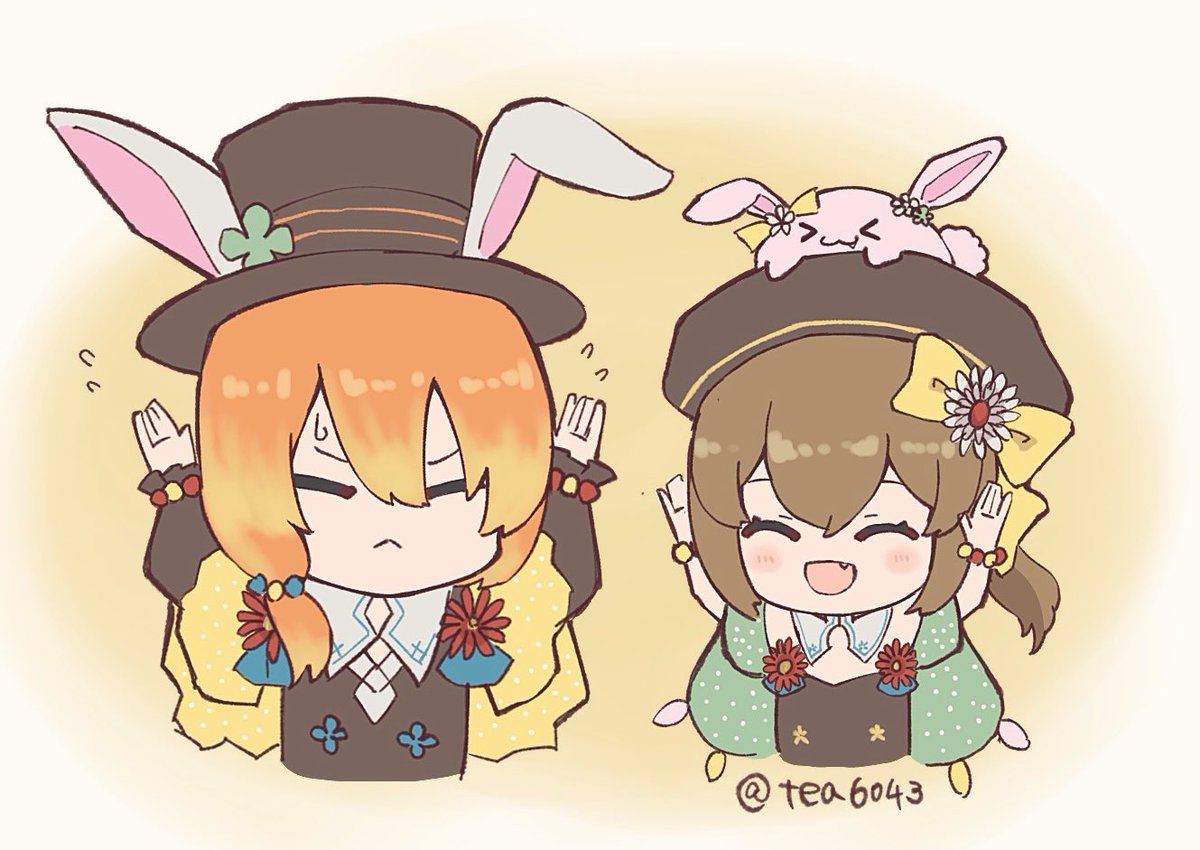 ぴょんぴょーん！🐰
復刻偶像ありがとう🥳(お兄ちゃん🐰じゃないけど)