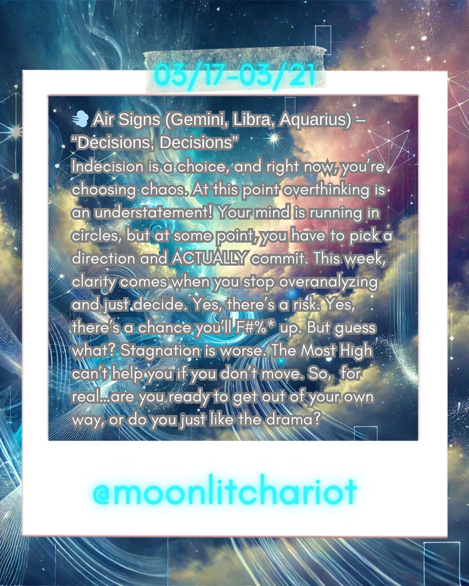 moonlitchariot's tweet image. This weeks collective reading for Air Signs #collectivereading #airsigns #Gemini #Libra #Aquarius #moonlitchariot #zodiac #horoscope