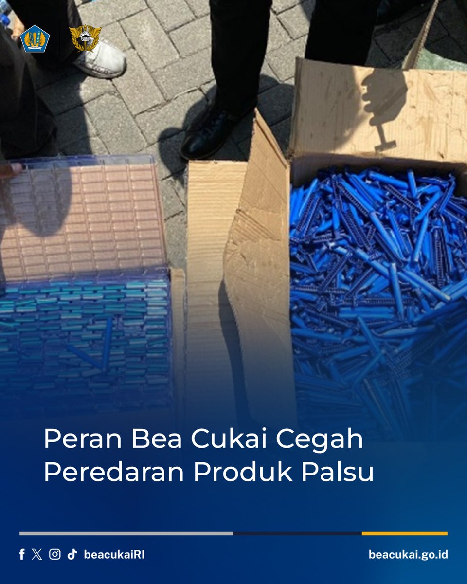 bctembilahan's tweet photo. Bea Cukai perkuat peran dalam penegakan hukum Hak Kekayaan Intelektual (HKI) di Indonesia.

Pada periode tahun 2019-2025, Bea Cukai telah melakukan 17 kali penindakan terhadap barang yang diduga melanggar HKI. https://t.co/I9OhPGx6vL