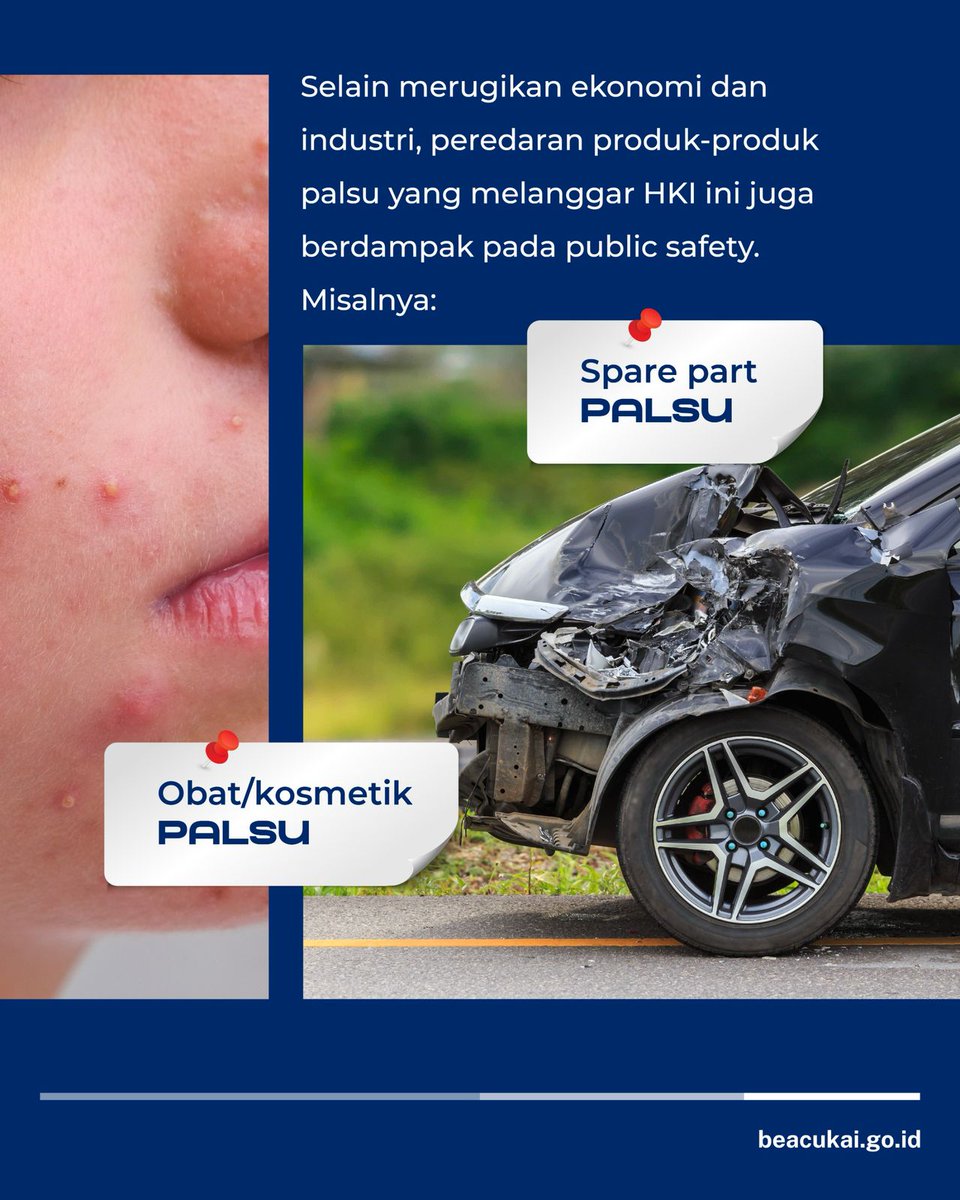 bctembilahan's tweet photo. Bea Cukai perkuat peran dalam penegakan hukum Hak Kekayaan Intelektual (HKI) di Indonesia.

Pada periode tahun 2019-2025, Bea Cukai telah melakukan 17 kali penindakan terhadap barang yang diduga melanggar HKI. https://t.co/I9OhPGx6vL