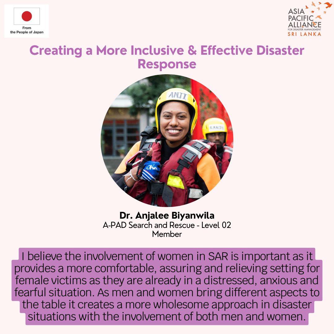 Voices of Strength: Women Leading in Disaster Management. 

From bringing compassion and expertise to disaster management to breaking barriers in Search and Rescue, women are transforming the field with resilience and leadership. 

#WomenInDisasterManagement #BreakingBarriers