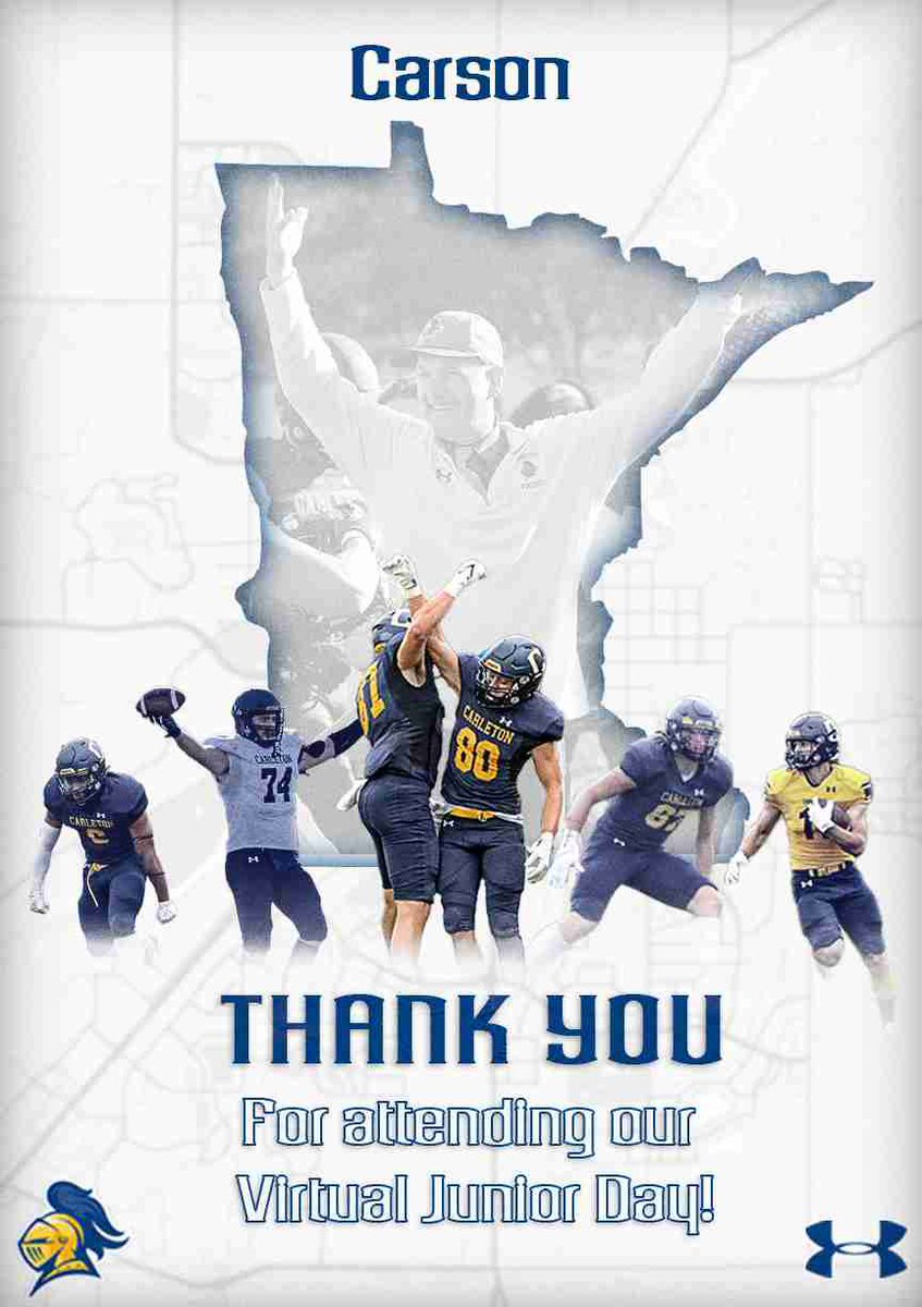 Carson Kelly (@carsonkelly08) on Twitter photo Had a good virtual visit with <a href="/CoachJournell/">Tom Journell</a> and <a href="/CarletonFB/">Carleton Football</a>!
<a href="/jebjones16/">Jeb Jones</a> <a href="/jloyd27/">Jonathan Loyd</a> <a href="/coach_nelson83/">Casey Nelson</a> <a href="/_CoachBussey/">Jonathan Bussey</a> <a href="/CSmithScout/">Chris Smith</a> Had a good virtual visit with <a href="/CoachJournell/">Tom Journell</a> and <a href="/CarletonFB/">Carleton Football</a>!
<a href="/jebjones16/">Jeb Jones</a> <a href="/jloyd27/">Jonathan Loyd</a> <a href="/coach_nelson83/">Casey Nelson</a> <a href="/_CoachBussey/">Jonathan Bussey</a> <a href="/CSmithScout/">Chris Smith</a>