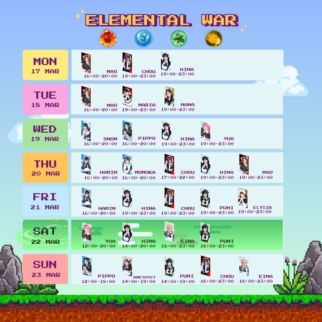 MahouRanCafe's tweet photo. 「 Elemental war 」
ตลอดเดือนมีนาคม 2025
ทุกค่าใช้จ่ายที่มีชื่อแม่มด 500 RAN ต่อบิล
สามารถเลือกมอบดาวให้กับธาตุใดธาตุหนึ่งได้ 1 ดวง
เพื่อสะสมพลังให้ธาตุนั้น
และรุ่นพี่ได้สิทธิ์สุ่ม Magic Shoot แม่มดในกะ 1 ครั้ง
#mahouran #elementalwar #concafe #maidcafe https://t.co/MknbdD7j4o