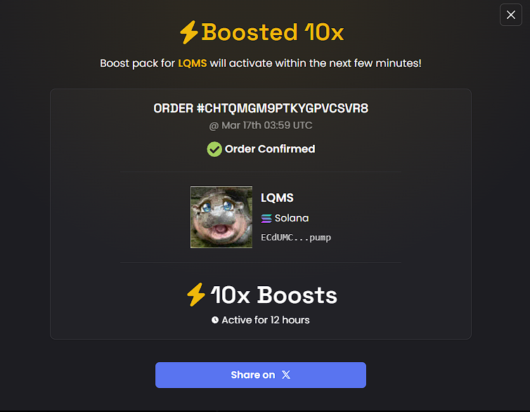 LqMoosan's tweet photo. $LQMS WE HAVE PAID FOR 10X BOOST AS WELL NOW WE WILL SEND THIS TO THE MOON HOLD YOURS BAGS AND WE WILL FOR SURE FLY DONT FADE MOO-SAN!!!!
Ca:ECdUMCiAs3yXqCTm81WY17FD8MSPpwy1yVp6xsCrpump https://t.co/Jc8HhEeo08