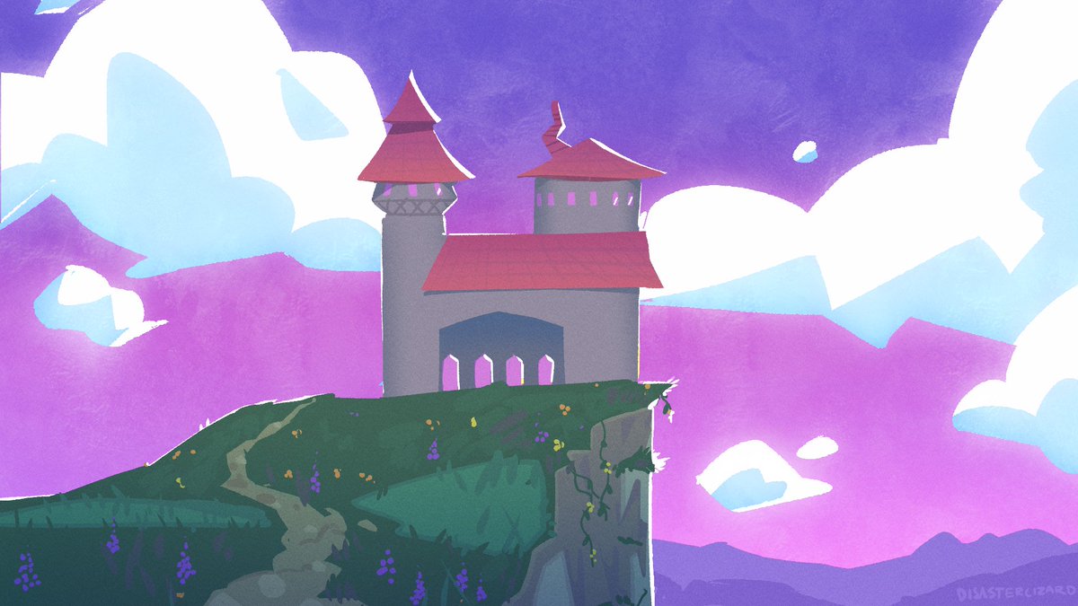 castle #backgroundart #landscape