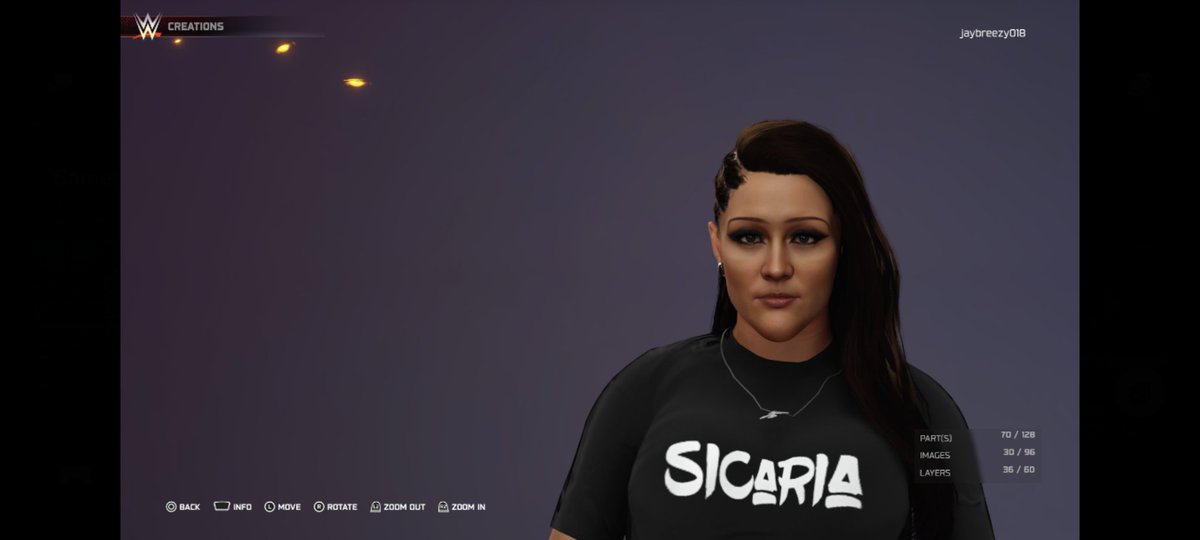 jaylin_mayo's tweet image. #WWE2K25 @RealIvelisse is uploaded to community creations.
Hashtags are JAYBREEZY018, Ivelisse